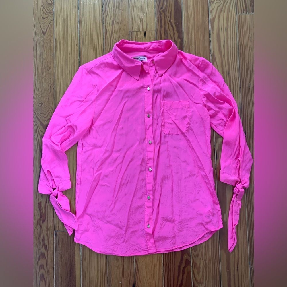 Juicy Couture Silk Button Down Shirt